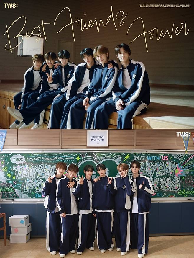 수록곡 'BFF'의 뮤직비디오는 지난달 18일 공개됐다. 투어스 공식 트위터