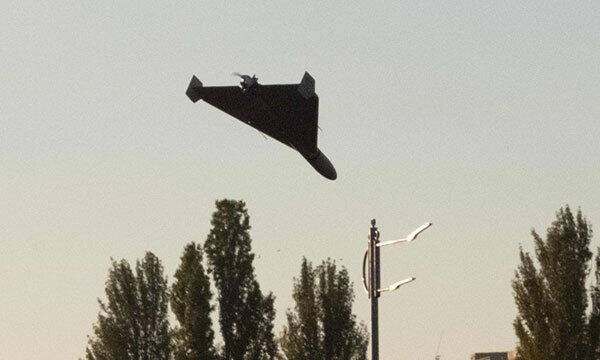 러시아군의 샤헤드-136 자폭드론이 우크라이나 수도 키이우의 시가지에 낙하하고 있다. 세계일보 자료사진