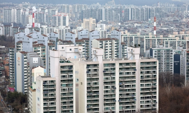 서울 강북구 북서울꿈의숲에서 바라본 노원·도봉구 일대 아파트 단지의 모습. 연합뉴스