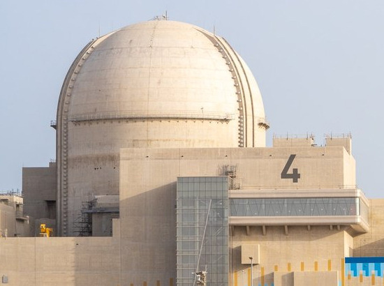 Korea‘s first export nuclear power plant. Unit 3 of the Barakah Nuclear Power Plant in the United Arab Emirates. [Photo by Yonhap]