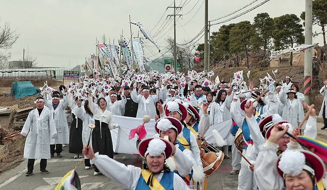 당진 면천공립보통학교 3·10 만세운동 재현 [당진시 제공. 재판매 및 DB 금지]