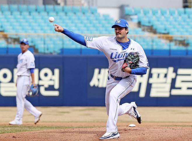 삼성 새 외국인 투수 코너 [삼성 라이온즈 제공. 재판매 및 DB 금지]