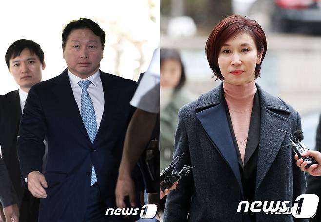 최태원 SK그룹 회장과 노소영 아트센터 나비 관장 /뉴스1 ⓒ News1 임세원 기자