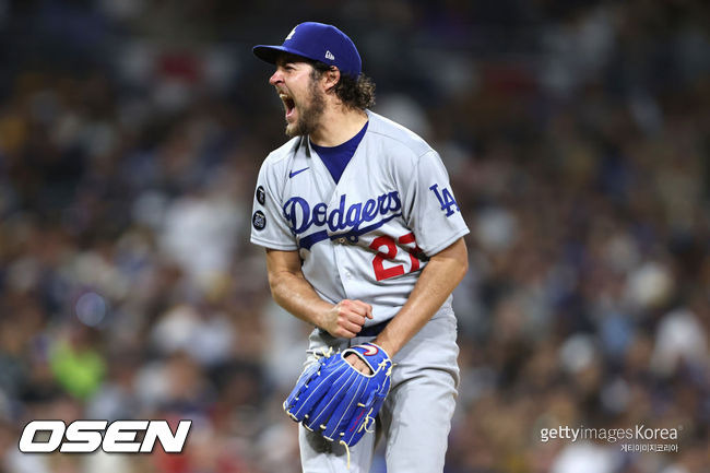 [사진] LA 다저스 시절 트레버 바우어. ⓒGettyimages(무단전재 및 재배포 금지)