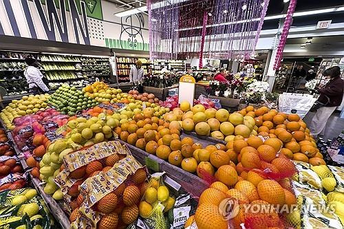 미국 워싱턴DC의 한 슈퍼마켓 [EPA 연합뉴스 자료사진]