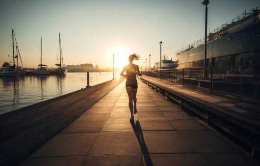 올바른 자세로 달려야 부상 없이 건강 효과를 제대로 누릴 수 있다 ㅣ출처: 미드저니