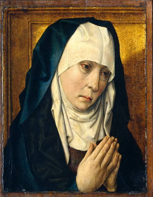 1480년에서 1495년 사이에 그려진 디르크 바우츠의 ‘울고 있는 마돈나’ 사본. 시카고아트인스티튜트