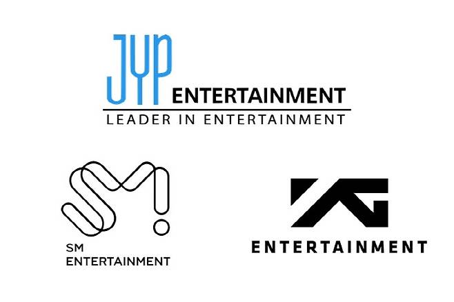 SM·JYP·YG 로고. (사진=각 사)