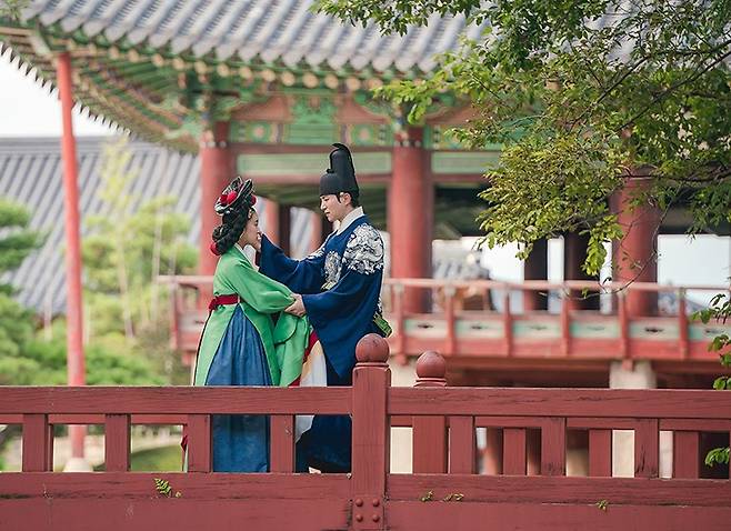 Gwanghallu Garden is featured in 2021 hit period drama "The Red Sleeve." (MBC)