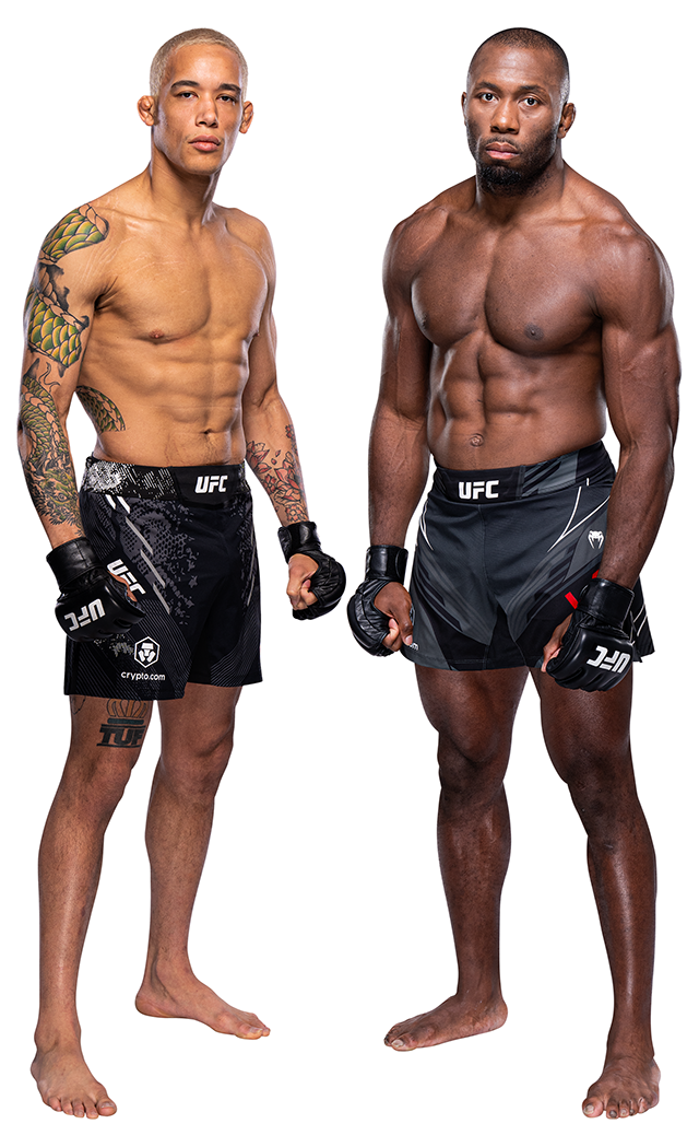 TUF 시즌24 미들급 우승자 브라이언 배틀(왼쪽), UFC 2승1패 앙주 루사 UFC 파이트 나이트 239 프로필. 사진=TKO