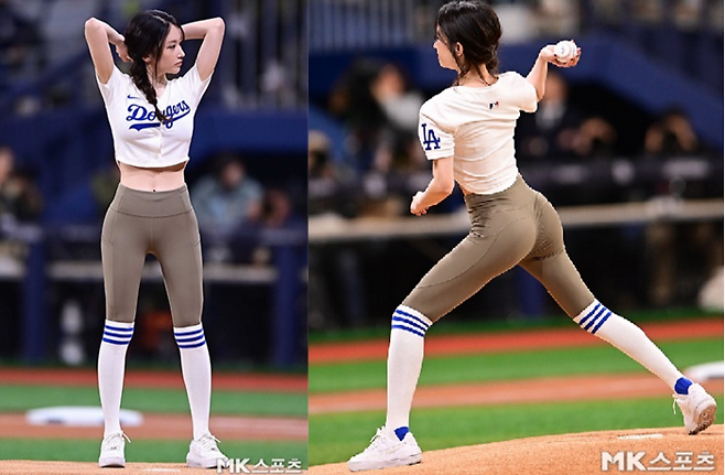 전종서의 시구 패션이 화제다. [사진출처 = MK스포츠]