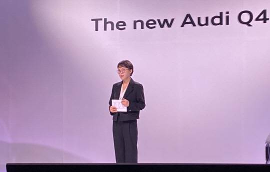 임현기 아우디코리아 사장이 2022년 9월 서울 종로구 포시즌스호텔에서 열린 미디어 컨퍼런스에서 인사말을 하고 있다. 장우진 기자