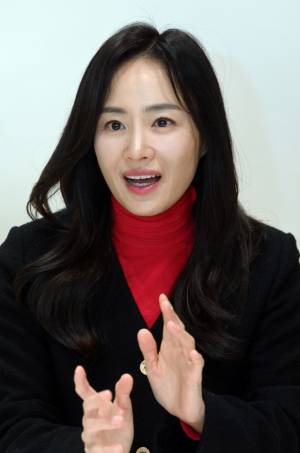 김효은 국민의힘 경기 오산 후보가 20일 서울경제신문과 인터뷰를 하고 있다. 이호재 기자