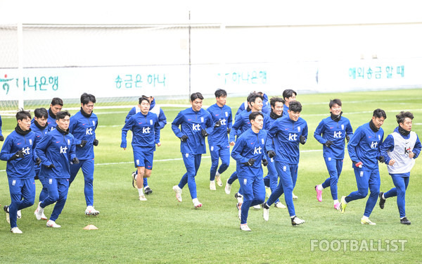 한국 남자 축구대표팀. 서형권 기자