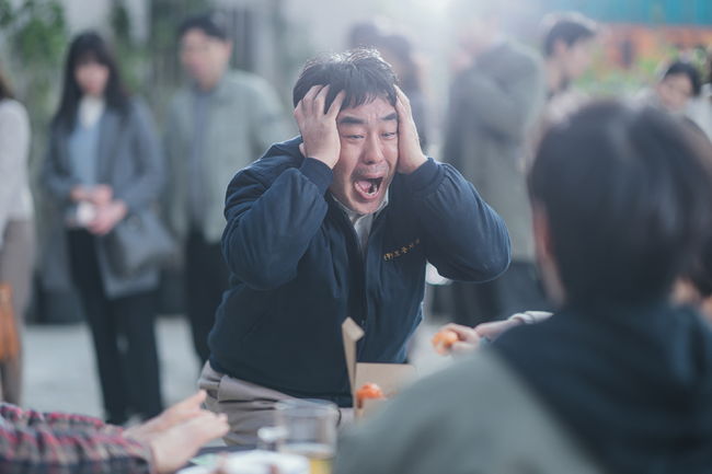 Chicken Nugget Ryu Seung-ryong as Choi Sun-man in Chicken Nugget Cr. Garage Lab/Netflix © 2024