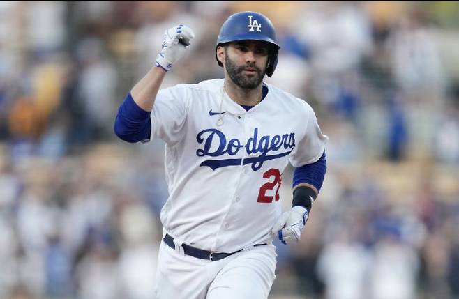 JD 마르티네스는 지난해 LA 다저스에서 33홈런을 터뜨렸다. AP연합뉴스