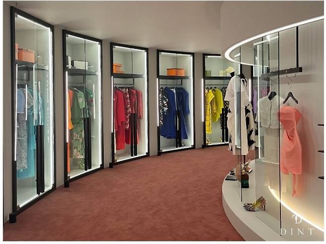 드라마 '눈물의 여왕' 속 김지원의 드레스룸./사진=뉴스1(딘트 제공)