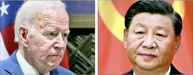 조바이든 미국 대통령(왼쪽)과 시진핑 중국 국가주석. 사진은 기사 내용과 관련 없음. [매경DB]