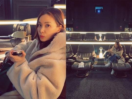 SNS에 올라온 고소영씨 모습.