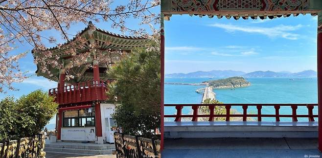 여수 해상 케이블카 정류장과 이어진 자산공원은 오동도를 감상하기에 좋은 곳이다. /사진=한국관광공사