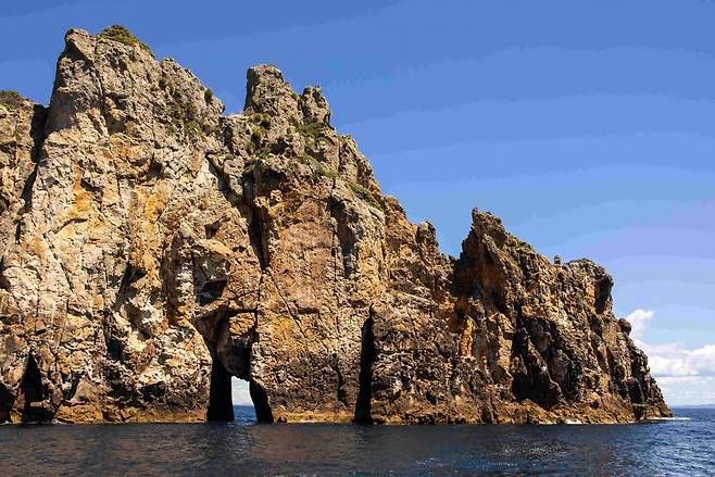 푸어나이츠 군도의 기암괴석