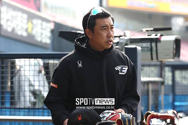 ▲ 개막전 7번타자 중견수 한화 김강민 ⓒ곽혜미 기자