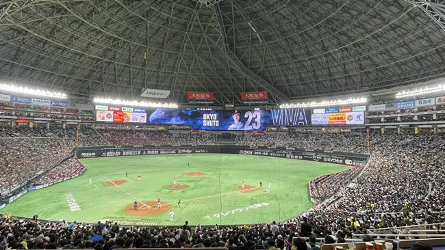 후쿠오카 페이페이돔 전경. 사진=소프트뱅크 호크스