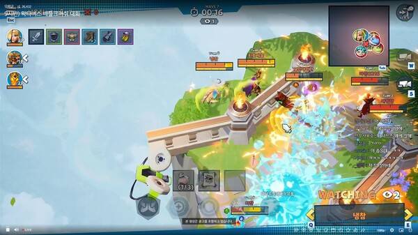 - 일요일 밤을 즐겁게 만들어 준 왁타버스 배틀크러쉬 대회 [출처: 우왁굳 방송 中]