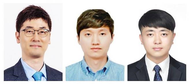(왼쪽부터)김성일 교수, 임동영 교수, 제1저자 오용경 연구원.