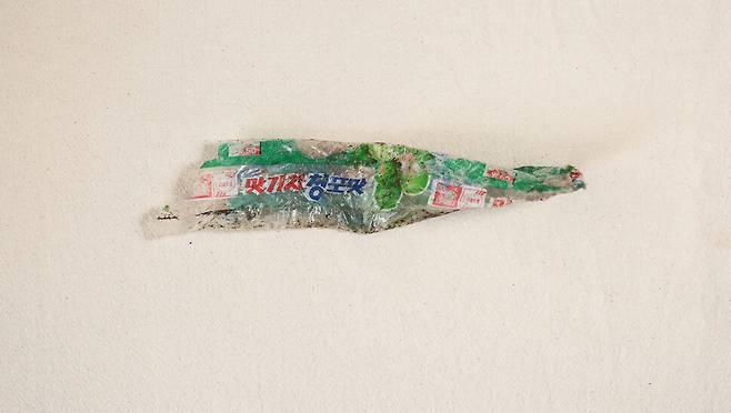 1977년 출시된 해태 맛기차 청포맛 포장지. 박종식 기자