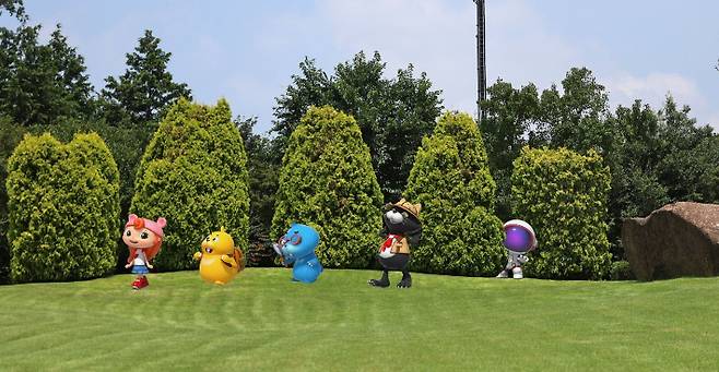 두다다쿵 캐릭터들. 순천시 제공