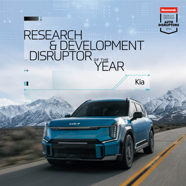 ‘올해의 연구개발(Research and Development Disruptor of the Year)’ 부문에 선정된 기아 EV9 [사진제공=기아]