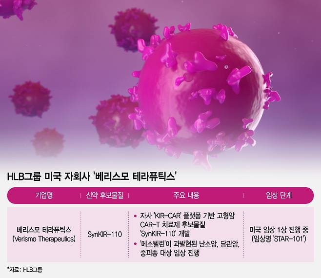 HLB그룹 미국 자회사 '베리스모 테라퓨틱스'. /사진=조수아 디자인기자