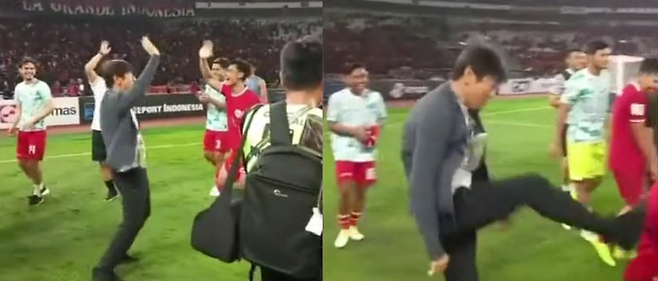 신태용 인도네시아 감독이 20년 동안 이어졌던 베트남 원정 무승 징크스를 깼다. 26일 베트남 하노이 미딘 국립경기장에서 열린 2026 북중미 월드컵 아시아 2차예선 F조 4차전 원정 경기에서 3-0 대승을 거두고 적지서 댄스파티를 열었다. 베트남은 필립 트루시에 감독을 전격 경질하기로 했다. SNS