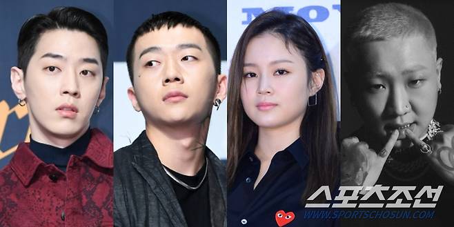 그레이, 우원재, 이하이, 구스범스. 스포츠조선DB, 사진 제공=AOMG