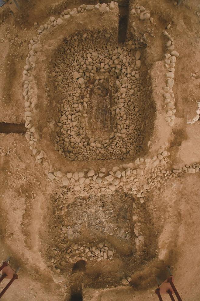 [서울=뉴시스] 쪽샘 41호분 주·부곽 모습 (사진=문화재청 제공) 2024.03.28. photo@newiss.com *재판매 및 DB 금지