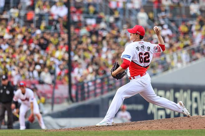 ▲ 정해영은 상체 문제를 해결하면서 구위가 좋아졌고, 구위가 좋아지니 자신감이 생기는 선순환의 구조에 올라 탔다 ⓒKIA타이거즈