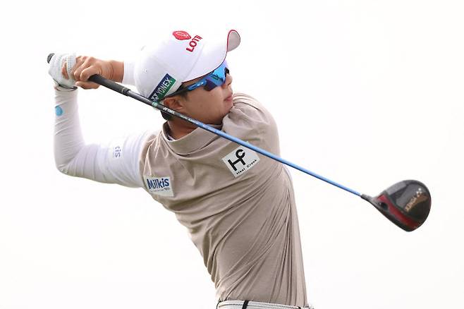 김효주가 29일 열린 LPGA 투어 포드 챔피언십 1라운드에서 드라이버 티샷을 날리고 있다.(사진=AFPBBNews)