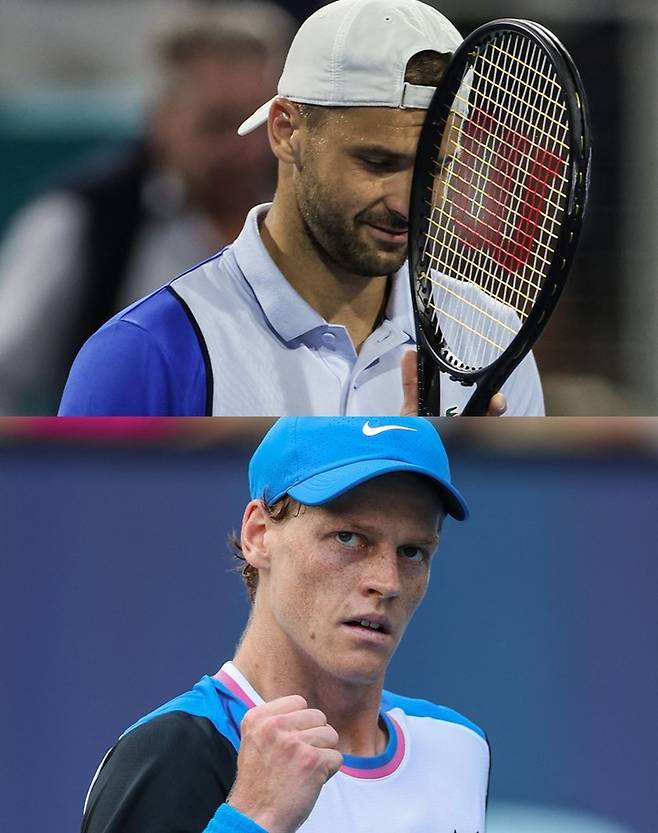 그리고르 디미트로프(위)-야닉 시너, 연합뉴스