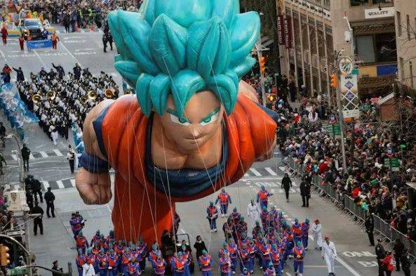 2019년 11월 미국 뉴욕 메이시스 백화점 행사에서 공중에 떠 있는 손오공의 풍선. X 캡처