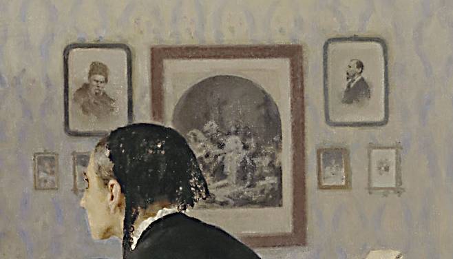 일리야 레핀, '아무도 기다리지 않았다'(일부 확대)