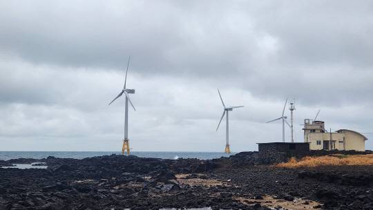 3월 28일 제주 제주시 한경면 두모리 탐라해상풍력단지 전경. [제주=최상현 기자]