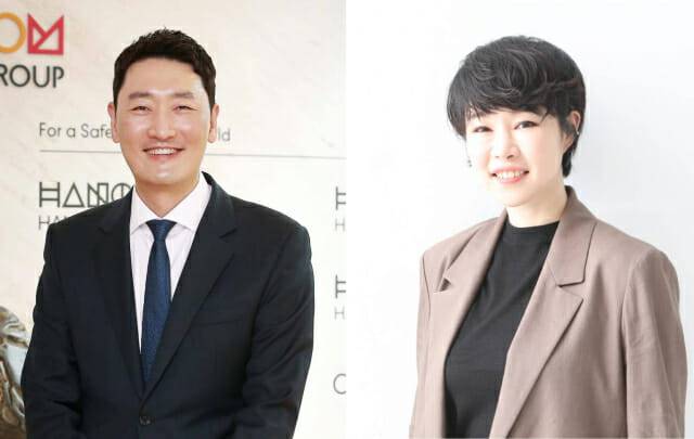 (왼쪽부터) 변성준 한글과컴퓨터 대표, 김연수 한글과컴퓨터 대표 (사진=한컴)