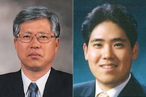 권영열 화천그룹 회장(왼쪽)과 권형석 화천기계 대표. /조선DB