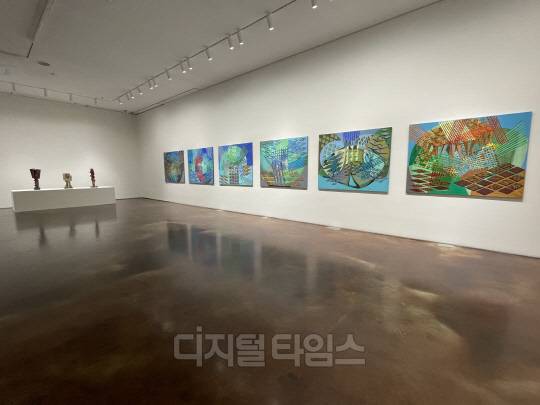 김윤신 개인전 'Kim Yun Shin' 설치 전경. 사진=박은희 기자