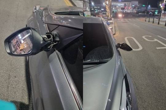 지난달 30일 사고 현장 사진./사진=신재용 후보 캠프 제공