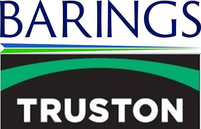 베어링자산운용 로고(위쪽)와 트러스트자산운용 로고. /각 사 제공