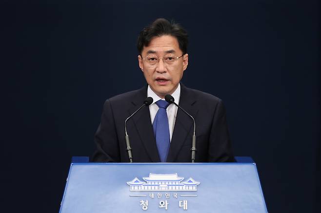 강민석 더불어민주당 선거대책위원회 대변인(전 청와대 대변인). [연합]