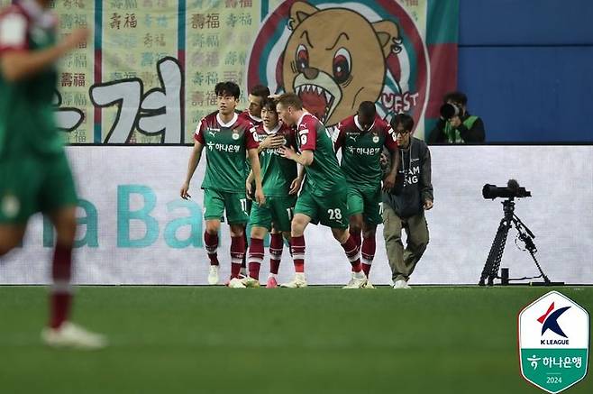 [서울=뉴시스]K리그1 대전 김인균 추가골. (사진=프로축구연맹 제공)