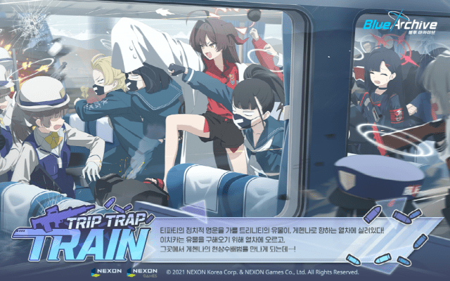 넥슨, 블루 아카이브, 신규 이벤트 스토리 ‘Trip-Trap-Train’ 업데이트